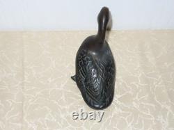 Statue Ancienne Bronze Tier Ente Japon