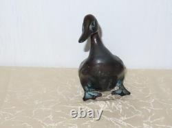 Statue Ancienne Bronze Tier Ente Japon