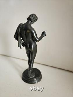 Statue / Bronze ancien / Homme à l'antique / Pompei / Souvenir du Grand Tour