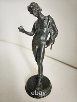 Statue / Bronze ancien / Homme à l'antique / Pompei / Souvenir du Grand Tour