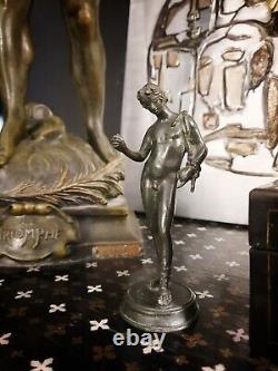 Statue / Bronze ancien / Homme à l'antique / Pompei / Souvenir du Grand Tour