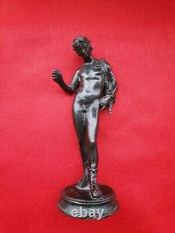 Statue / Bronze ancien / Homme à l'antique / Pompei / Souvenir du Grand Tour
