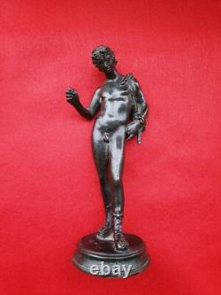 Statue / Bronze ancien / Homme à l'antique / Pompei / Souvenir du Grand Tour