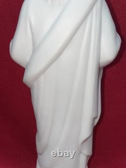 Statue Christ en Biscuit Ancienne 33cm Sculpture Religieuse Super État