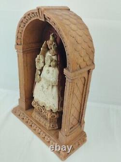 Statue En Bois Religieuse Espagne Ou France Ancienne Sculpture Religion 22 Cm