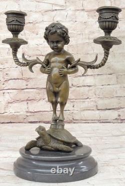 Statue En Bronze De Satyr Réplique De Musée Objet Mythologie Grecque Ancienne