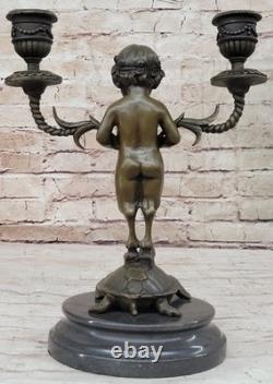 Statue En Bronze De Satyr Réplique De Musée Objet Mythologie Grecque Ancienne