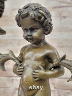 Statue En Bronze De Satyr Réplique De Musée Objet Mythologie Grecque Ancienne