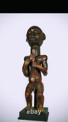 Statue Fang Afrique Centrale Sculpture Bois Art Tribal Ancien