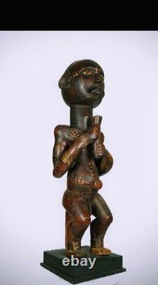 Statue Fang Afrique Centrale Sculpture Bois Art Tribal Ancien