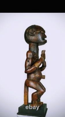 Statue Fang Afrique Centrale Sculpture Bois Art Tribal Ancien