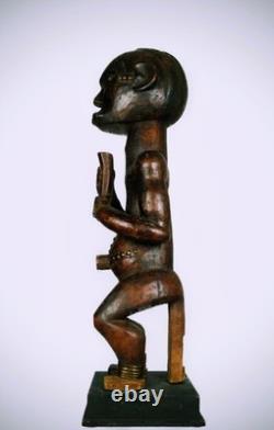 Statue Fang Afrique Centrale Sculpture Bois Art Tribal Ancien