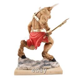 Statue Mythologie Grecque Ancienne Minotaure 7,79 19,8 cm Marbre Coulé en