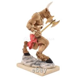 Statue Mythologie Grecque Ancienne Minotaure 7,79 19,8 cm Marbre Coulé en