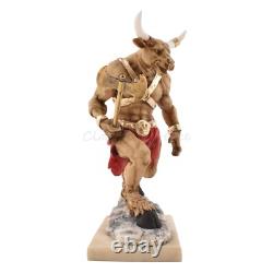 Statue Mythologie Grecque Ancienne Minotaure 7,79 19,8 cm Marbre Coulé en