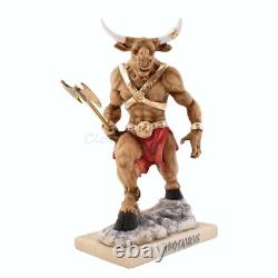 Statue Mythologie Grecque Ancienne Minotaure 7,79 19,8 cm Marbre Coulé en