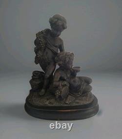 Statue Sculpture Ancienne Isidore Boitel 1812-1861. Personnage Enfants Anges