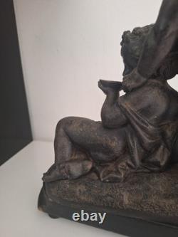 Statue Sculpture Ancienne Isidore Boitel 1812-1861. Personnage Enfants Anges