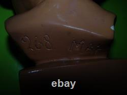 Statue Sculpture Buste Enfant Jeune fille Tête Plâtre Patine Ancien