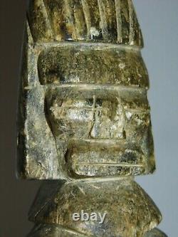 Statue Sculpture Maya Précolombienne Très Ancienne Et Rare En Pierre Splendide