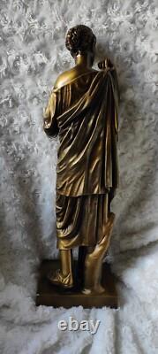 Statue Sculpture bronze Ancien Diane de Gabies XIXème Siècle Signé Gautier