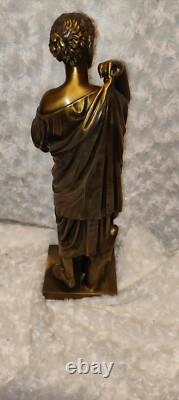 Statue Sculpture bronze Ancien Diane de Gabies XIXème Siècle Signé Gautier