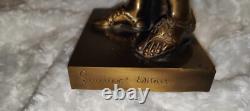 Statue Sculpture bronze Ancien Diane de Gabies XIXème Siècle Signé Gautier