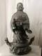 Statue Sculpture En Bronze Shou Xing Dieu De La Longévité Ancienne