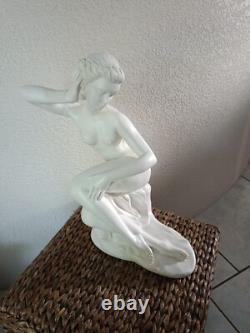 Statue Sculpture femme nue Sensuelle Sexy Signée Ancienne