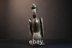 Statue africaine bois sénoufo oiseau fertilité sculpture ancienne art