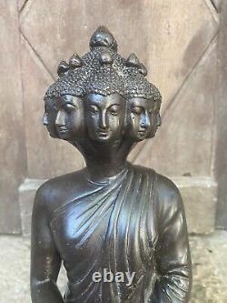 Statue ancienne de Bouddha en Bronze 40 cm NEPAL, INDE, TIBETBuddha yoga