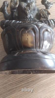 Statue ancienne de Bouddha en bronze -Asie Chine