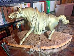 Statue ancienne de cheval en bronze 29 cm