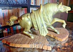 Statue ancienne de cheval en bronze 29 cm