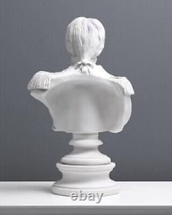 Statue ancienne de l'amiral victorienne sculpture buste Nelson 36 cm / 14,1