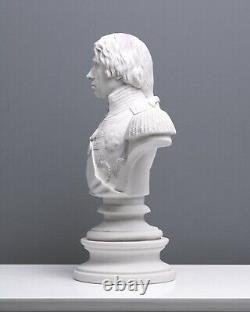 Statue ancienne de l'amiral victorienne sculpture buste Nelson 36 cm / 14,1