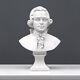 Statue Ancienne De Musicien Sculpture En Marbre Buste Mozart 28,5 Cm / 11,2