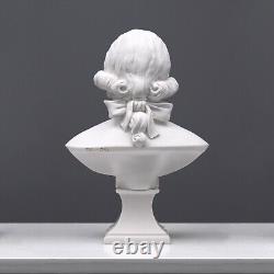 Statue ancienne de musicien sculpture en marbre buste Mozart 28,5 cm / 11,2