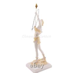 Statue ancienne déesse grecque Artémis albâtre 15,7 40 cm marbre moulé