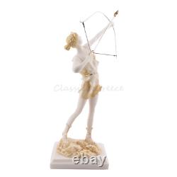 Statue ancienne déesse grecque Artémis albâtre 15,7 40 cm marbre moulé
