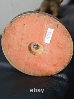 Statue ancienne en régule signée DORIOT Putto (ange ailé) 44 cm -XIXe siecle