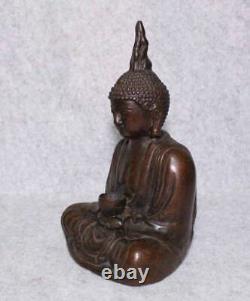 Statue de Bouddha en cuivre sculpture bouddhisme H8 pouces Japon ancien