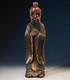 Statue De Confucius En Bois Chine Sculpture Ancienne De Collection