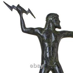 Statue de Zeus Dieu Père des Dieux Sculpture en bronze massif grec ancien