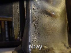 Statue de bouddhisme guanyin en laiton sculpture H15 pouces Japon ancienne