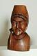 Statue En Bois Ancienne, Buste De Bretonne