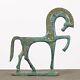 Statue En Bronze De Cheval Grec (vert) Sculpture D'animaux Anciens Made I
