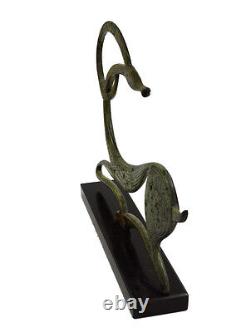 Statue en bronze de chèvre sauvage bouquetin Aigis sculpture grecque ancienne