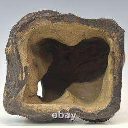 Statue en céramique sculpture chinoise ancienne chantée H6,7 pouces