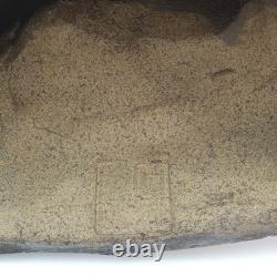 Statue en céramique sculpture chinoise ancienne chantée H6,7 pouces